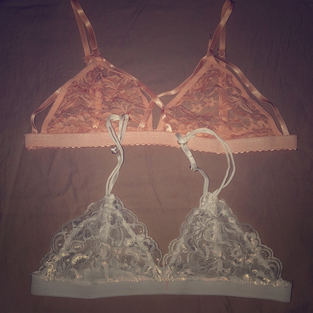 Set of two - lace bras.